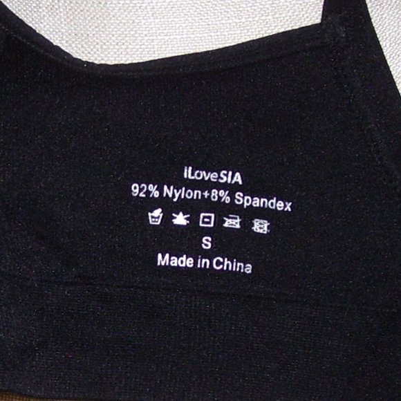 Black I Love SIA Padded Nursing Bra Size Small - Picture 6 of 11